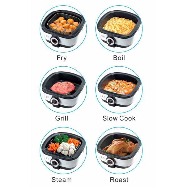 8 in 1 New Multipurpose food pot cooker National electric stir fry multi cooker