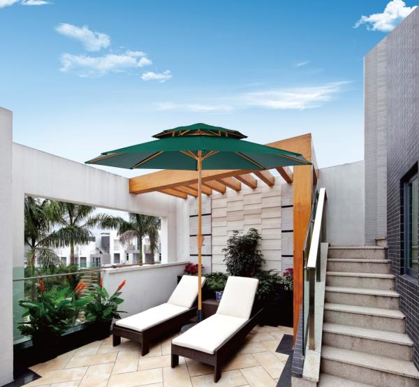 7 pés 6 pés 5 pés Alumínio Patio guarda-chuva luxuosa Sombrinha pátio jardim guarda-chuva proteção solar