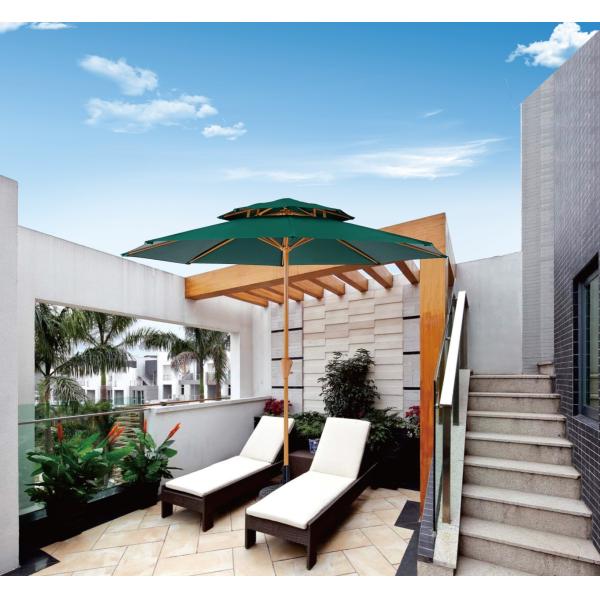 7 Foot 6 Foot 5 Foot Aluminum Patio Umbrella Luxury Sunshade Backyard Garden Parasol Sun Protection