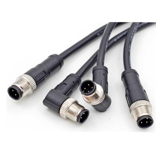 Провод кабеля соединителя 1000mm IP67 M12 водоустойчивый