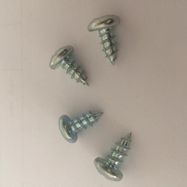 White Zinc Plated Phillips Truss Head Phillips Tapping Screw Round Head Wodd Screws Pointed Screws