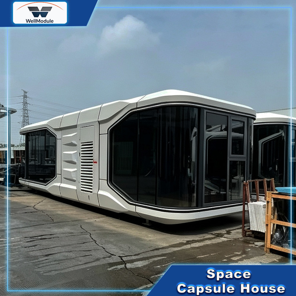 Luxury Space Capsule Retreat: Unique Accommodation for Resort Tourism