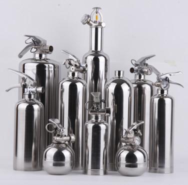 6kg Stainless Steel Fire Extinguisher , Portable Dry Chemical Fire Extinguisher