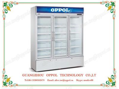 OP-1102 CE Certificate Stainless Steel Body Material Beverage Display Refrigerator
