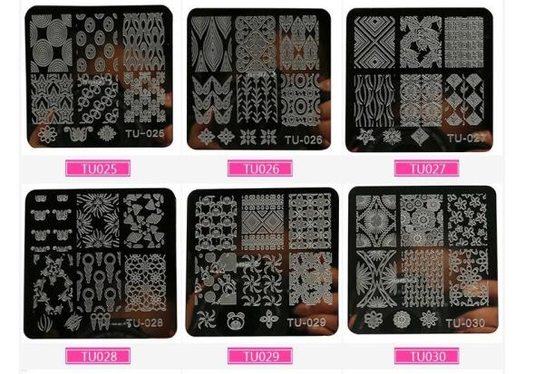Nail Art - Decorating Stamp Plate, Scraper tool and Nail Stamper TU25-30