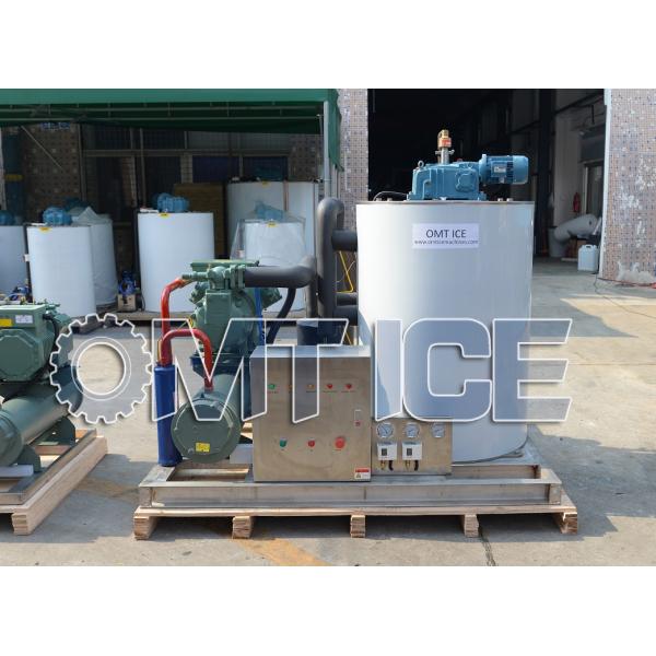 Máquina de hielo de agua salada de 5 toneladas, refrigeración automática por agua para barcos pesqueros