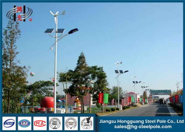Solar Energy Decorative Street Lighting Pole , Garden Lamp Post