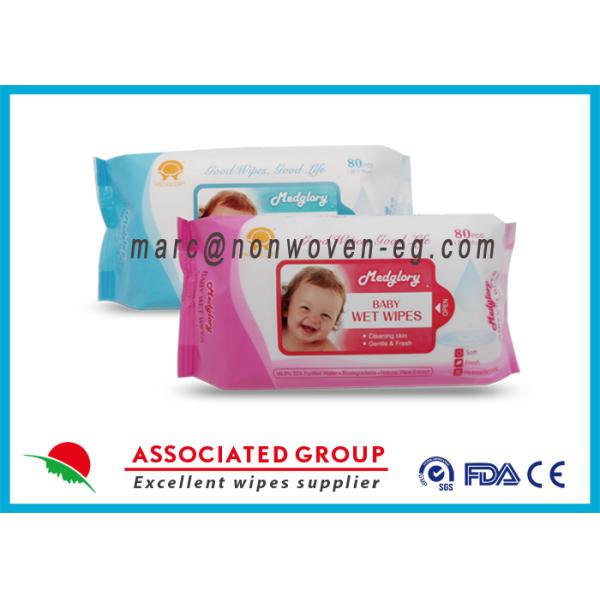 Baby Wet Tissue Wipes / Individual Flushable Moist Wipes for Travel