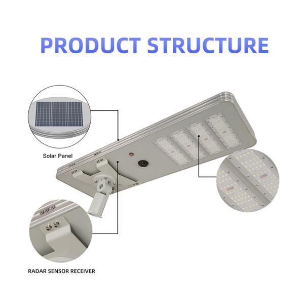 Tudo nas cabeças solares integradas 200W 1085x350x60mm de um bulbo 4 da substituição da luz de rua do diodo emissor de luz