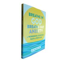 Respirar em Deus, Expirar Ansiedade Livro de capa macia com laminação fosca e UV Spot em 4C/4C 120GSM Woodfree