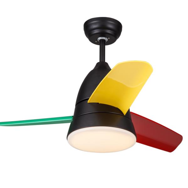 220V Ceiling Fans Lights with remote control Nordic modern children's 36 Inch ceiling fan with remote(WH-CL-19)