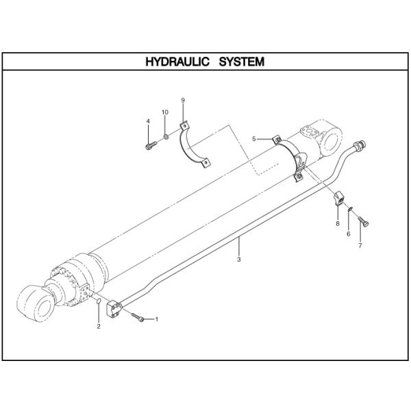 320D Excavator Hydraulic Cylinder Pipe 247-8833 for Arm Pipe with Steel Tube Design