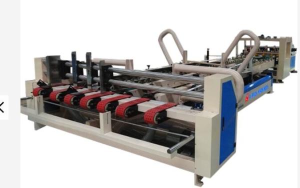 3 Layer 5 Layer Carton Folder Gluer Machine Fully Automatic Pneumatic Driven