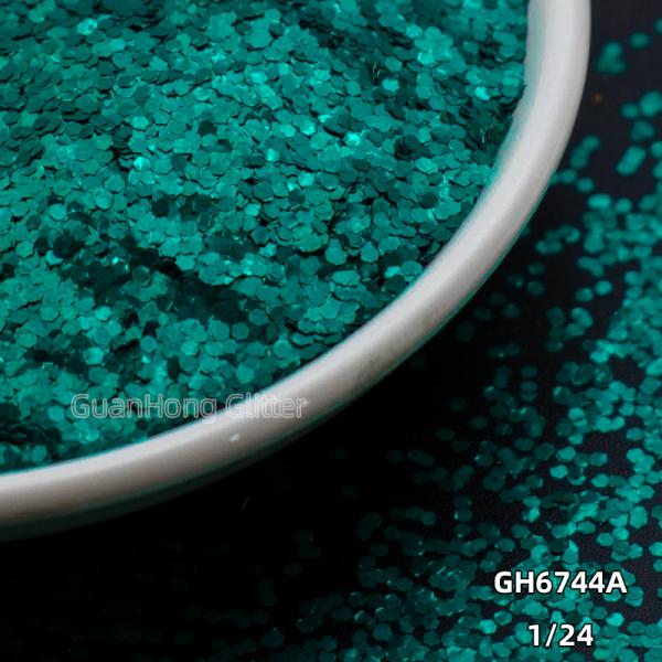 High Temperature Solvent Resistant Aluminum Glitter Chunky Holographic Powder Customized