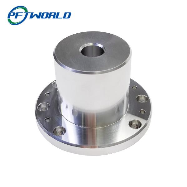 CNC machined aluminum parts bright silver anodized