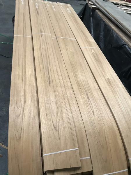 Crown Teak Veneer Burma Teak Natural Wood Veneers Myanmar Teak Decorative Veneers for Furniture Doors and Plywood