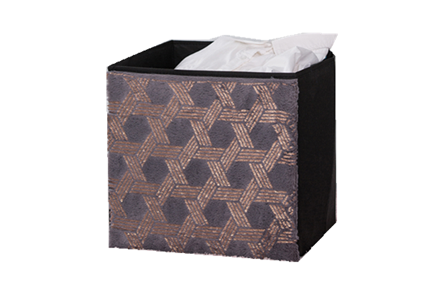 30x30x30cm черное и бункеры ткани золота складные