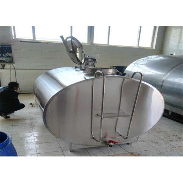 Easy Operate Milk Cooling Tank / SS Milk Tank With Copeland Air Compressor