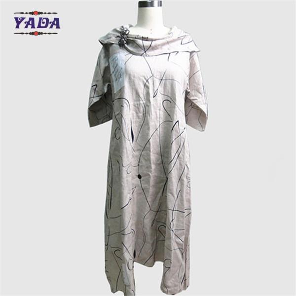 Полный печатный 100% белье макси сексуальное платье свинг платья вечеринка для женщин