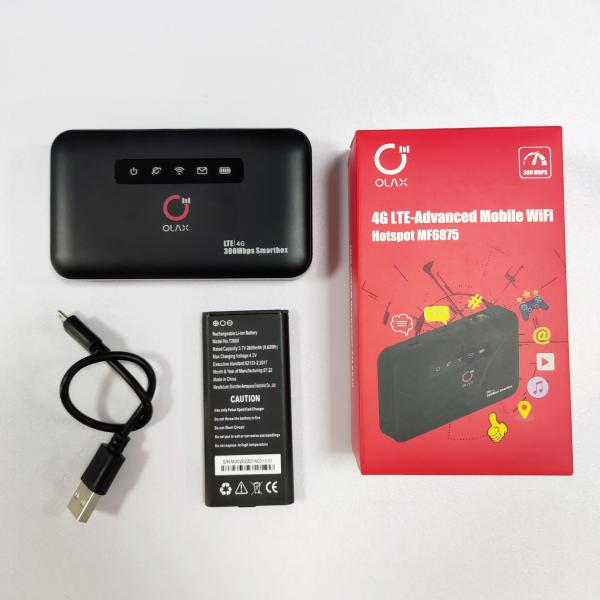 Маршрутизаторы дисплея 4g маршрутизатора 300mbps LCD маршрутизатора 4g OLAX MF6875 портативные Wifi мобильные с портом RJ45