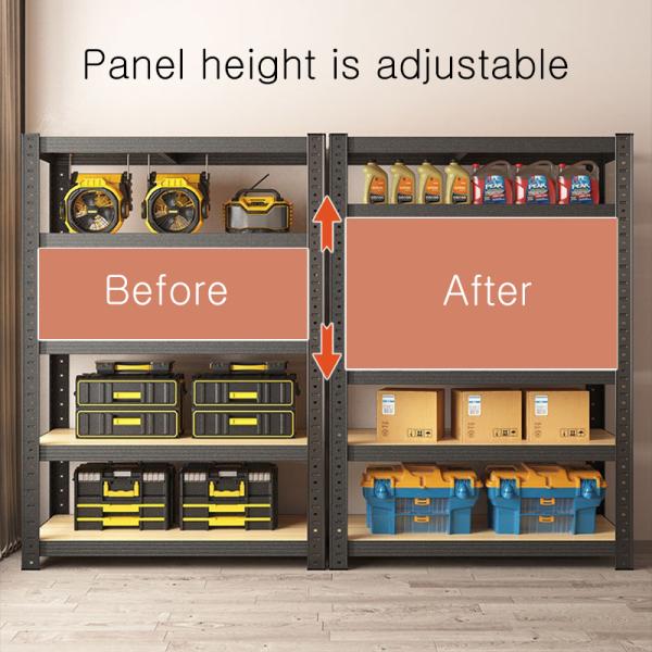 Storage Shelves Adjustable Garage Shelving Heavy Duty Metal Utility Rack Unit for Warehouse Pantry Kitchen