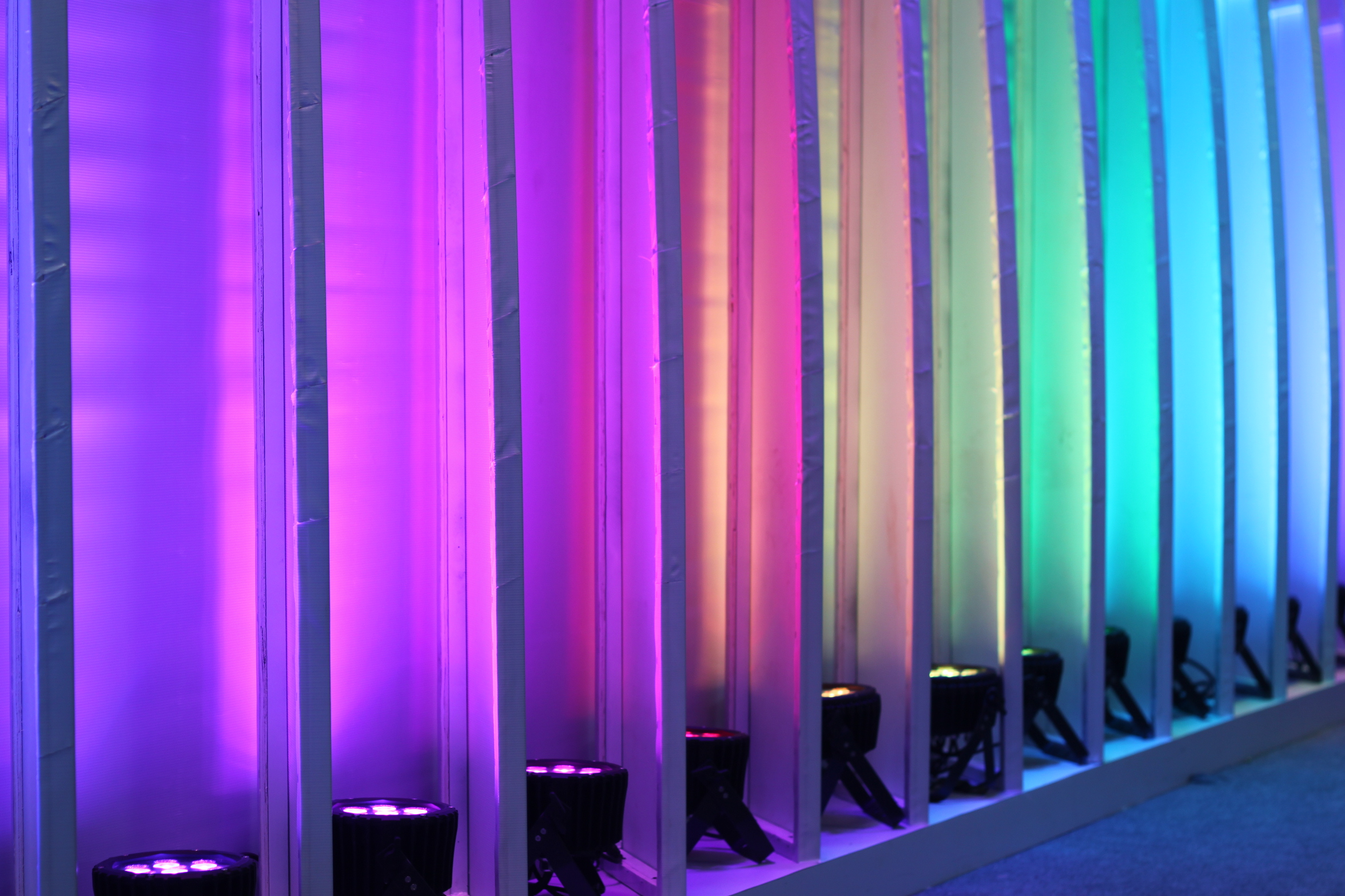 Мини водонепроницаемый 4 шт. RGB 3In1 Led Par Light Для вечеринки Диско-клуба
