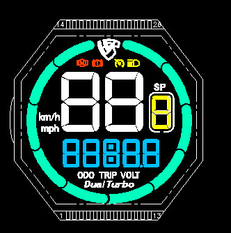 Настраиваемый подключатель PIN транспортное средство HTN Сегментный ЖК-модуль ЖК-экран 7-сегментный ЖК-дисплей