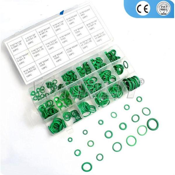 270pcs 18 Sizes Car HNBR O Ring Seals Rubber Air Conditioning O-Ring Seals Assortment Kit Washer Oil Seal Gasket