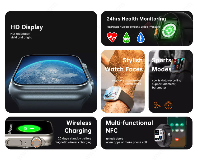 Потребление низкой мощности Smartwatch LE5.1 отслежывателя фитнеса OEM 240*282 TFT