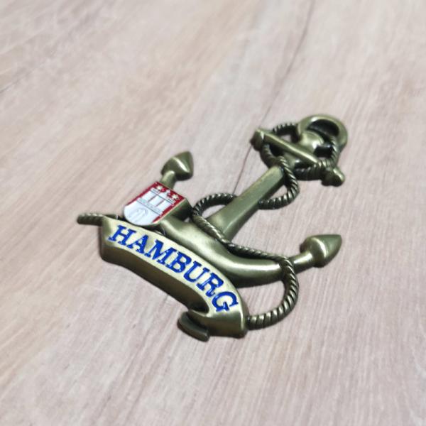 3D Anchor Custom Fridge Magnets Zinc Alloy Die Cast Tourist Souvenir Fridge Magnets