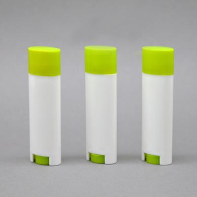 Cylinder Shape Oval Chapstick Tubes PP Plastic Mini Lip Gloss Tubes