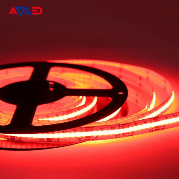 RGBWW RGBW COB LED Strip Dotless Addressable Smart Multi Color 24V Outdoor Waterproof