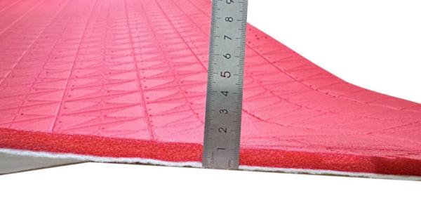 Patterned Shock Pad With No Bulge Installation For Soccer / Hockey / Rugby Field