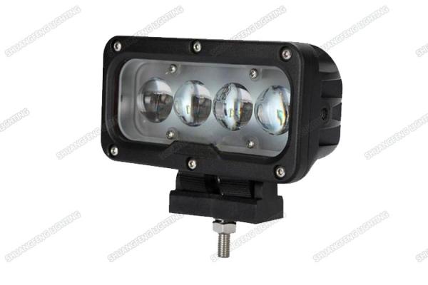40w 4D Lens LED Spot Work Light , 6000K Jeep Boat SUV LED Vehicle Work Light