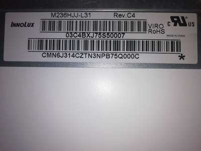 Innolux 15.61 Inch LCD Monitor with 1920*1080pixels Resolution 250 cd/m² Brightness and 30Pin LVDS Interface
