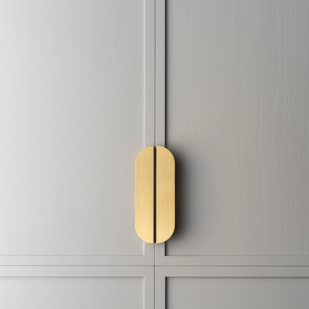 Customized Mold Gold Handles for Cabinets Salix Leaf Knob Furniture