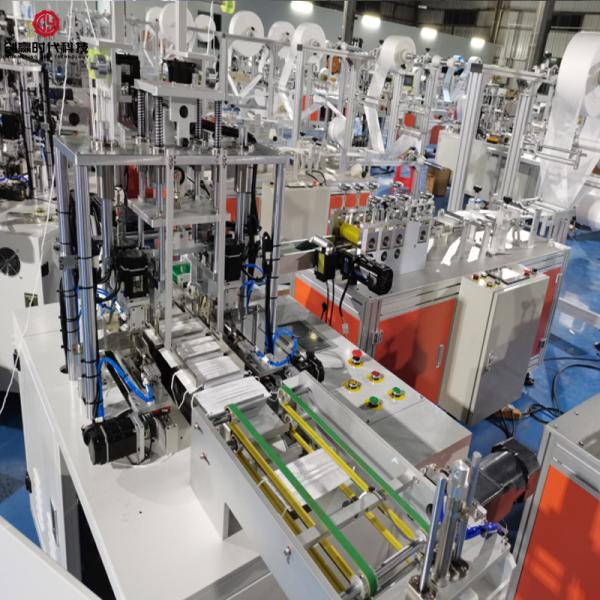140pcs/Min Positioning Mask Machine Flat Disposable Mask Production Machinery