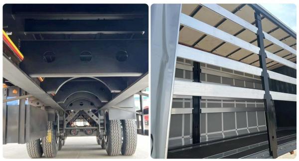 2 ou 3 essieux grande capacité forte puissance durable choix économique pour le transport de marchandises rideau latéral bâton de chargement camion remorque