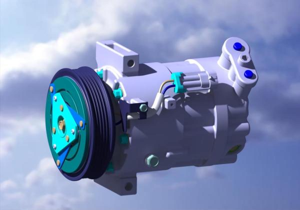 Sanden Electric Ac Compressor 12v Electric Car Aircon Compressor