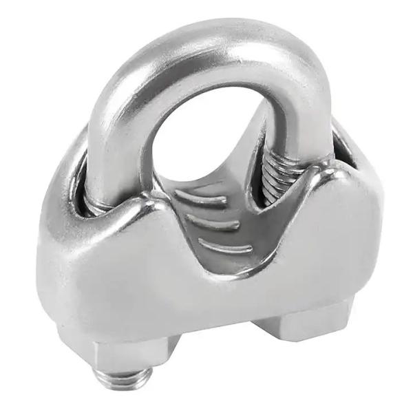 Galvanized Finish Rigging Hardware Easy Installation Stainless Steel Cable Clamps