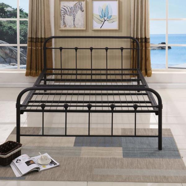 Customizable Black Cast Iron King Beds ,  Cast Iron Full Size Bed Frame