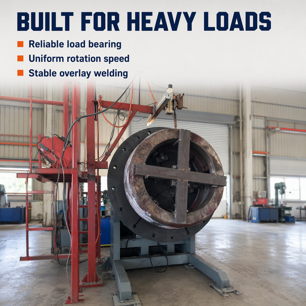  Heavy Duty Welding Positioner | Reliable Load Bearing, Uniform Rotation Speed for Stable Overlay Welding