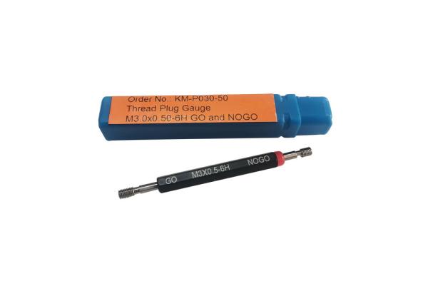 M3.0 Metric Plug Gauge Go and NoGo Type for Machining Threaded Parts Inspection