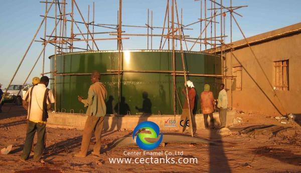 o tanque de armazenamento do biogás da capacidade do ³ de 18000 m/vidro duráveis fundiu a embarcação de armazenamento de aço