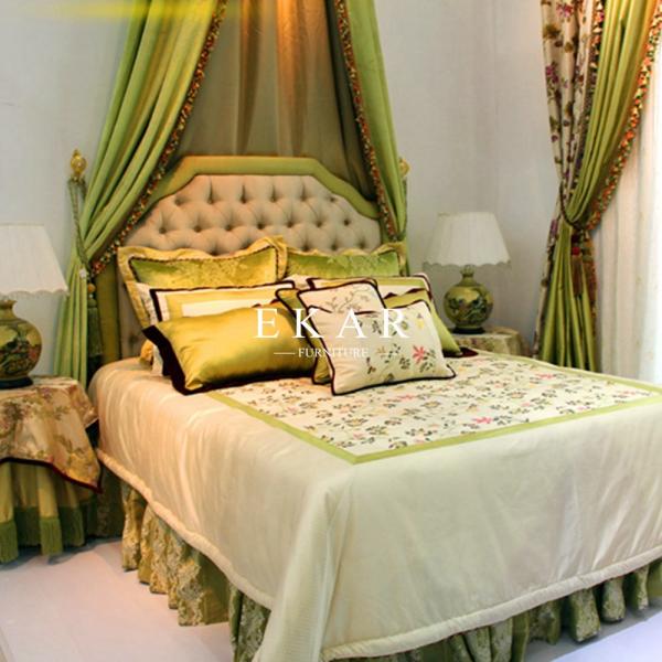 Fabric Upholstered Modern Design Furniture Wooden Divan Bed