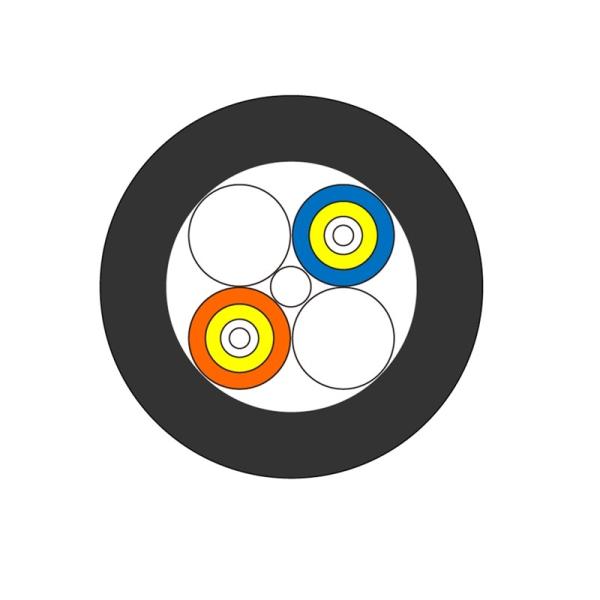 Двухшпиндельный гибкий провод на открытом воздухе водоустойчивое однорежимное G657A2 7.0mm LC/UPC LC/UPC BBU RRU FTTA CPRI