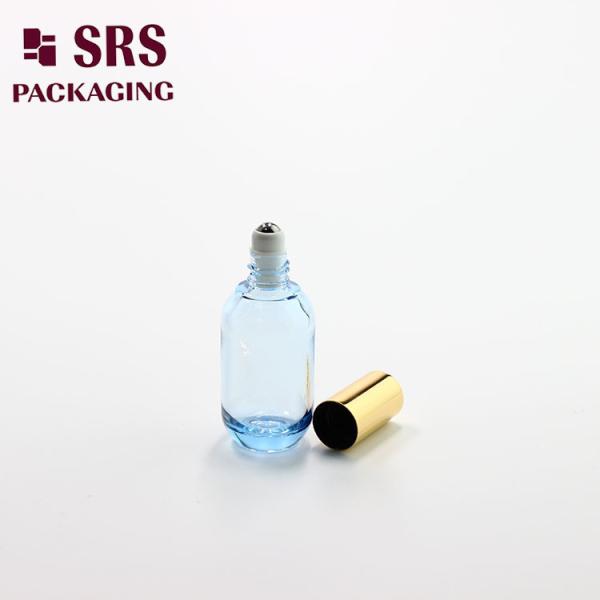 Round Empty Plastic Refillable Roller Bottle 18ml for Essential Oils Perfume