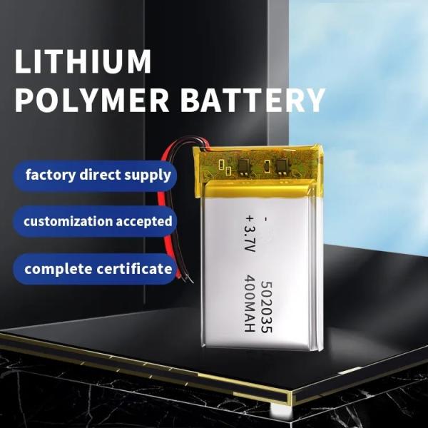 3.7V 400mAh 502035 Lithium Polymer Battery Rechargeable Li-Polymer Battery Pack