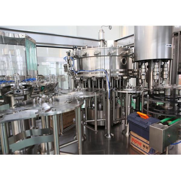 PVC Bottle Orange Juice Production Line , 2000 BPH Drinking Water Filling Machine