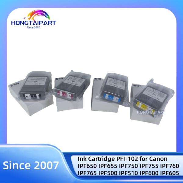 Cartouche d'encre-MBK C M Y PFI-102 pour Canon IPF650 IPF655 IPF750 IPF755 IPF760 IPF765 IPF500 IPF510 IPF600 IPF605 IPF610 IPF710 IPF650 IPF750